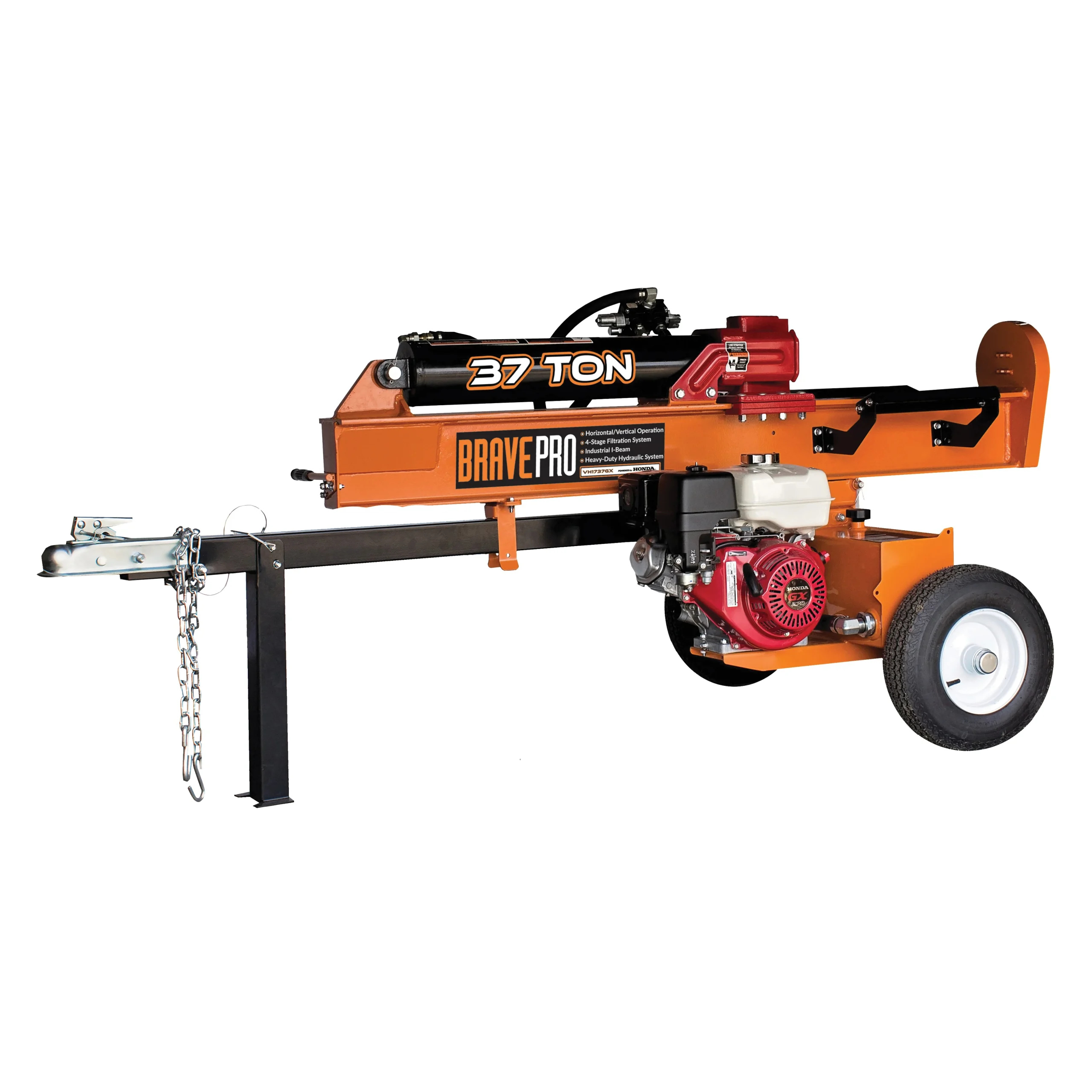 VH1737GX Log Splitter, Gasoline, Honda GX270 Engine - Brave