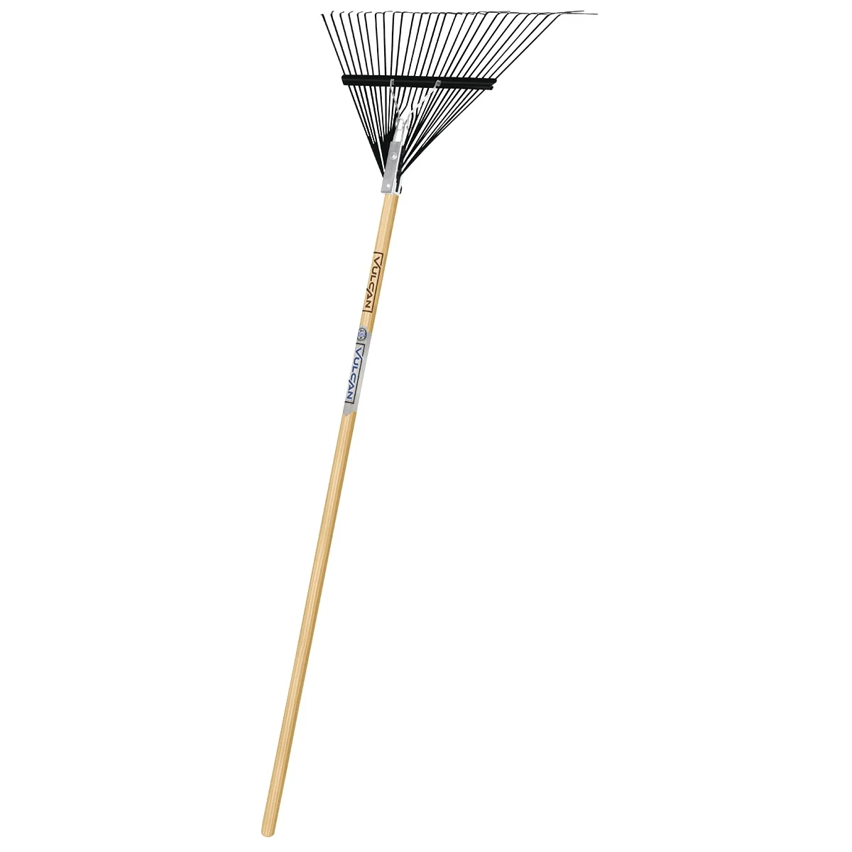 34561 Lawn/Leaf Rake, Steel Tine, 26 -Tine, Wood Handle, 54 in L Handle