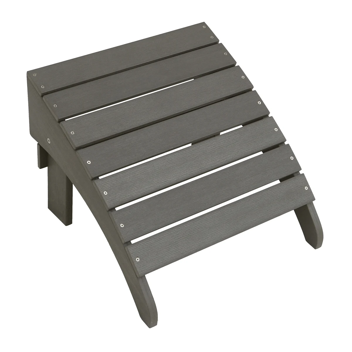 O8732QPW003 Adirondack Ottoman, 13.4 in OAL, 18.1 in OAW, 18.5 in OAH, Adirondack Seat, Grey - Seasonal Trends