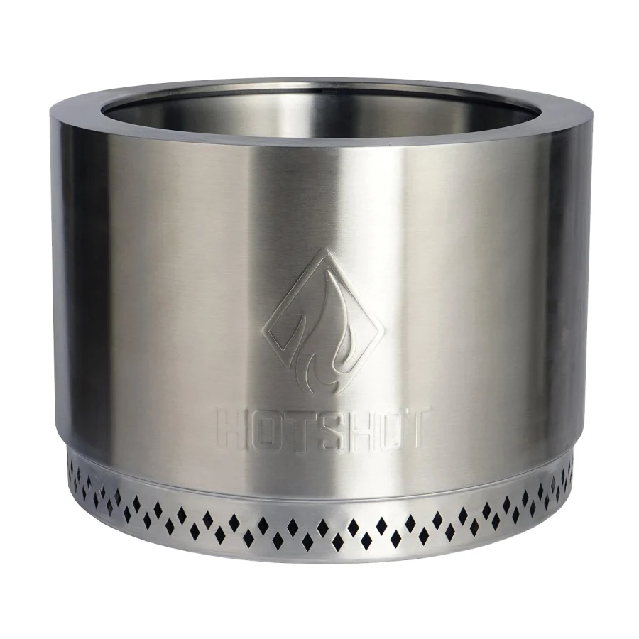 52395 Fire Pit, 19-1/2 in OAW, 19.5 in OAD, 14.09 in OAH, Cylinder, Manual Ignition Ignition