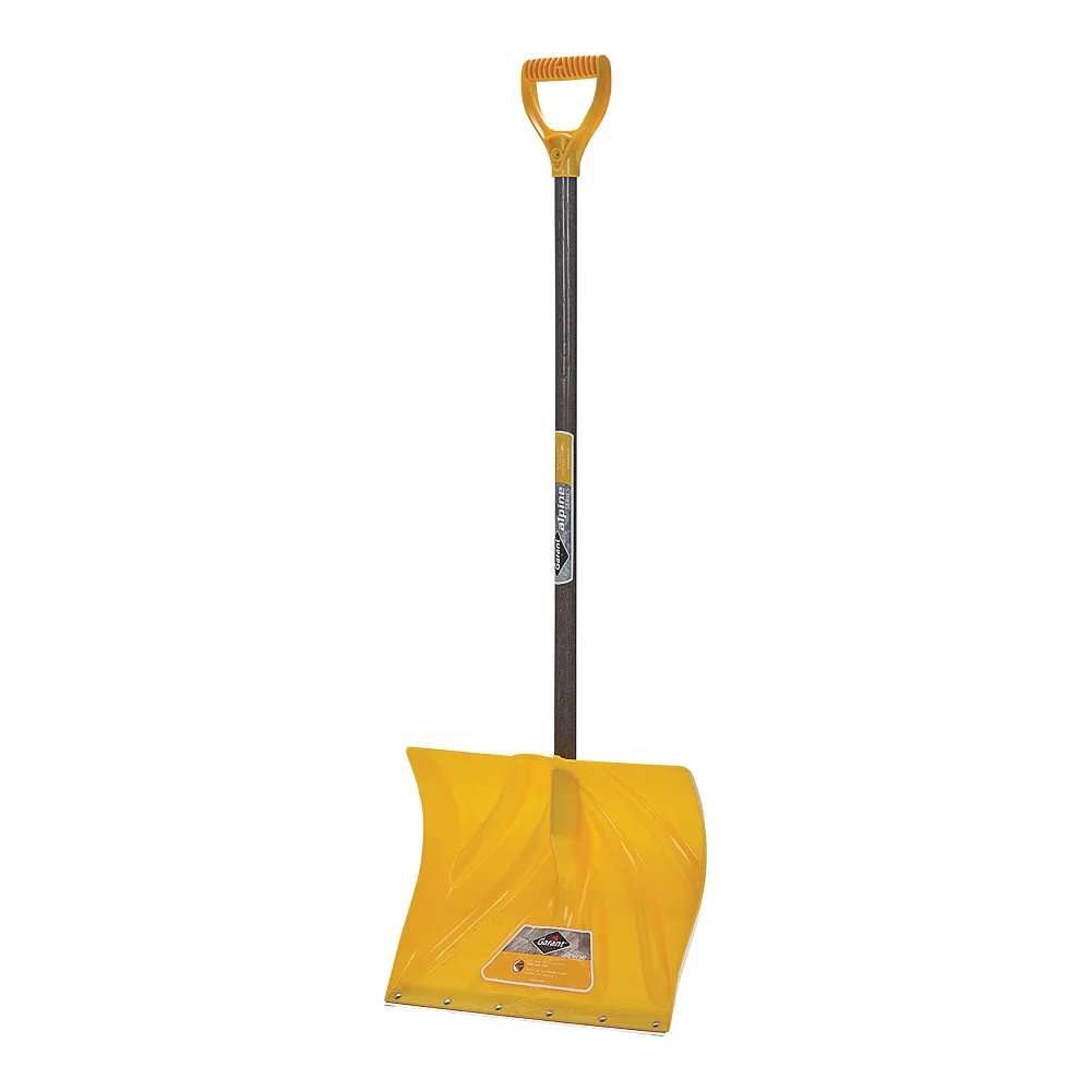 APM18KDRU Snow Shovel, 51 in OAL Shovel, 13-1/2 in L Blade, 18 in W Blade, Polyethylene Blade, Yellow