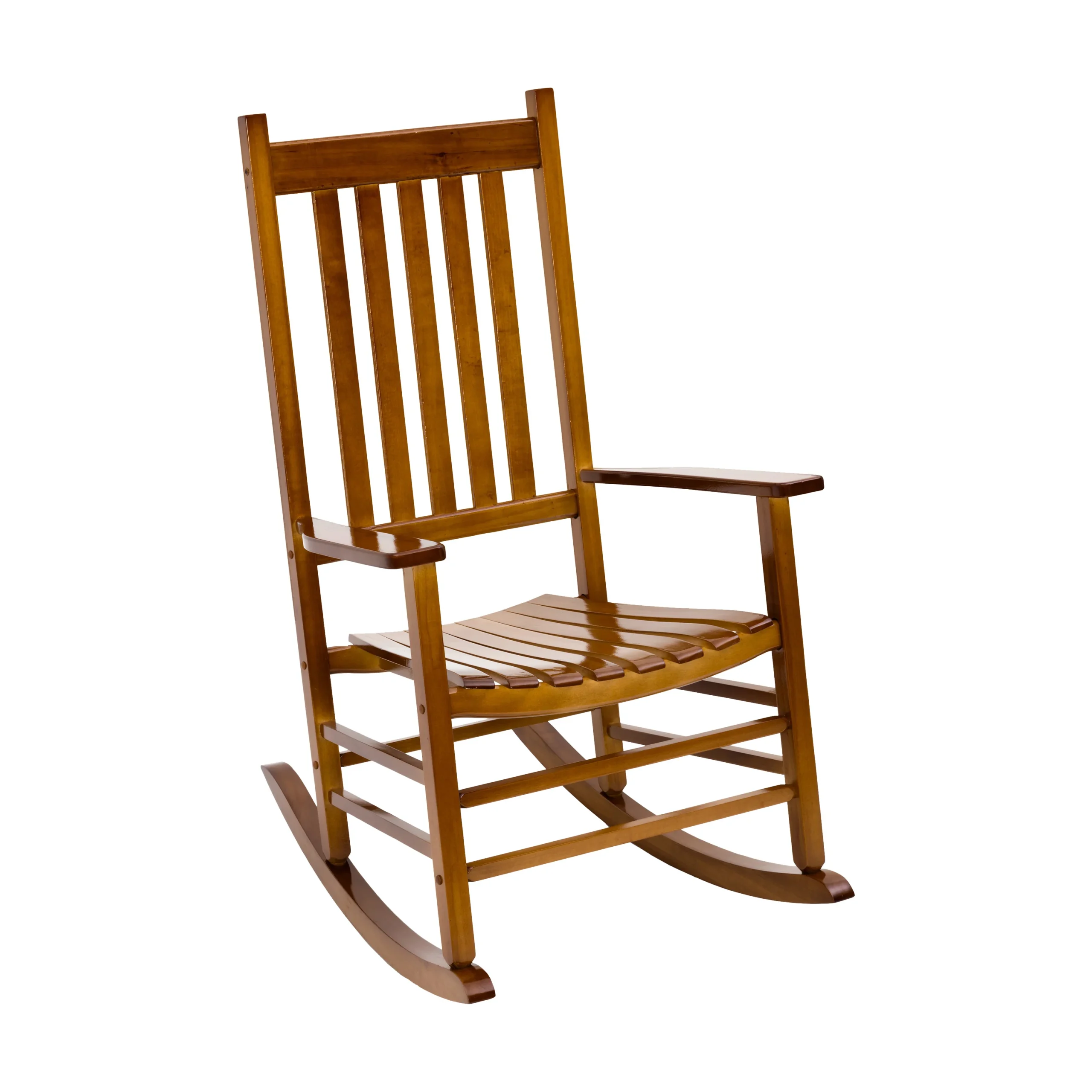 KN-28N Porch Rocker, 69 in OAW, 34 in OAD, 45.75 in OAH, Indonesian Hardwood, Natural