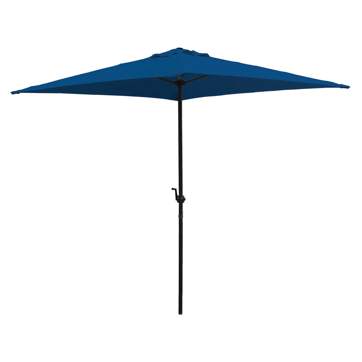 UMQ65BKOBD-34 Umbrella, 2.37m/93.3 in H, 6.5 ft W Canopy, 6.5 ft L Canopy, Square Canopy, Blue Fabric
