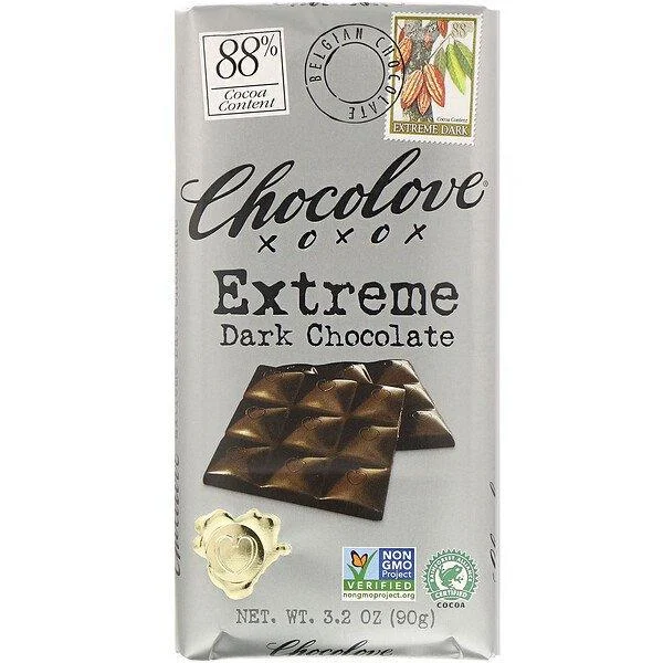Chocolove Extreme Dark Chocolate 88% Cocoa 3.2 oz (90 g)