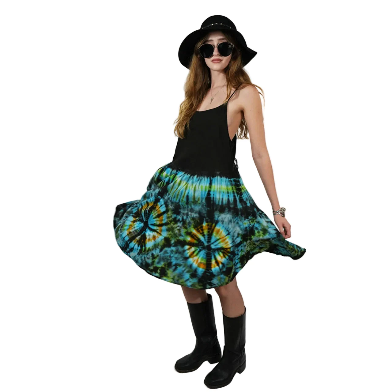 Emerald Aura Tie Dye Sundress - Jayli