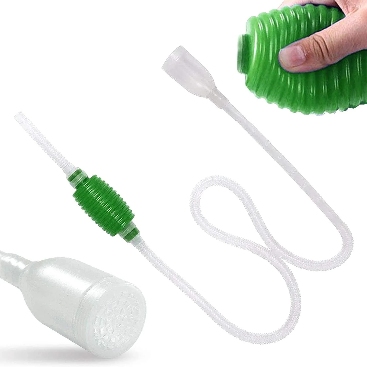 Luigi's Aquarium & Fish Tank Siphon and Gravel Cleaner - A Hand Fish Tank Cleaner Syphon Pump to Drain and Replace Your Water in Minutes!