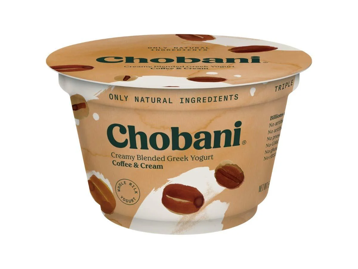 Chobani 2 Percent Coffee Blended Greek Yogurt, 5.3 Ounce -- 12 per case. Coffee 2%