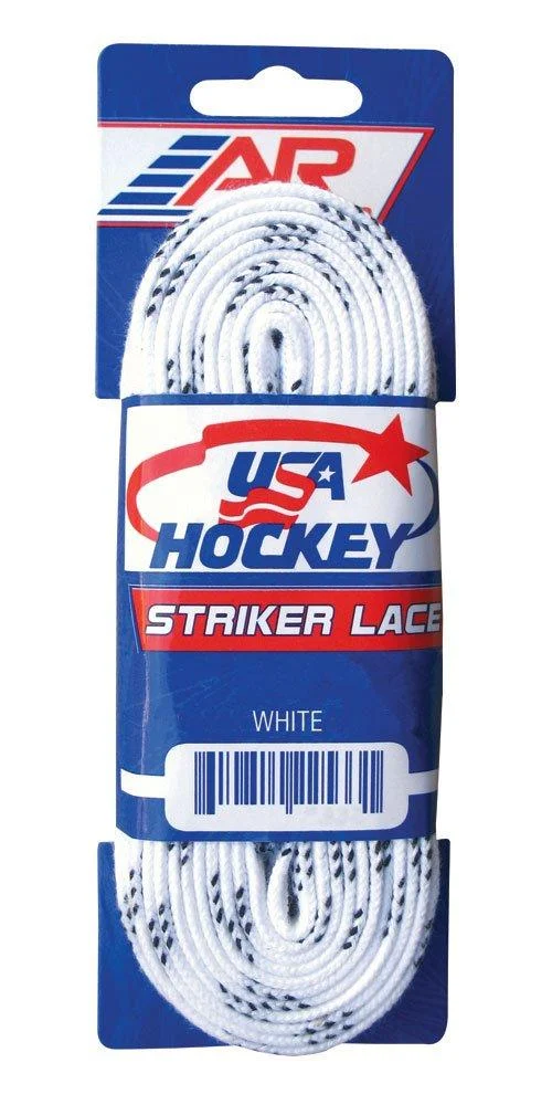 A&R Sports Unisex Hockey Striker Skate Laces White 120-Inch