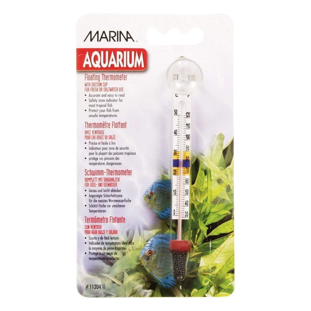 Marina Deluxe Floating Thermometer with Suction Cup 1 Pack