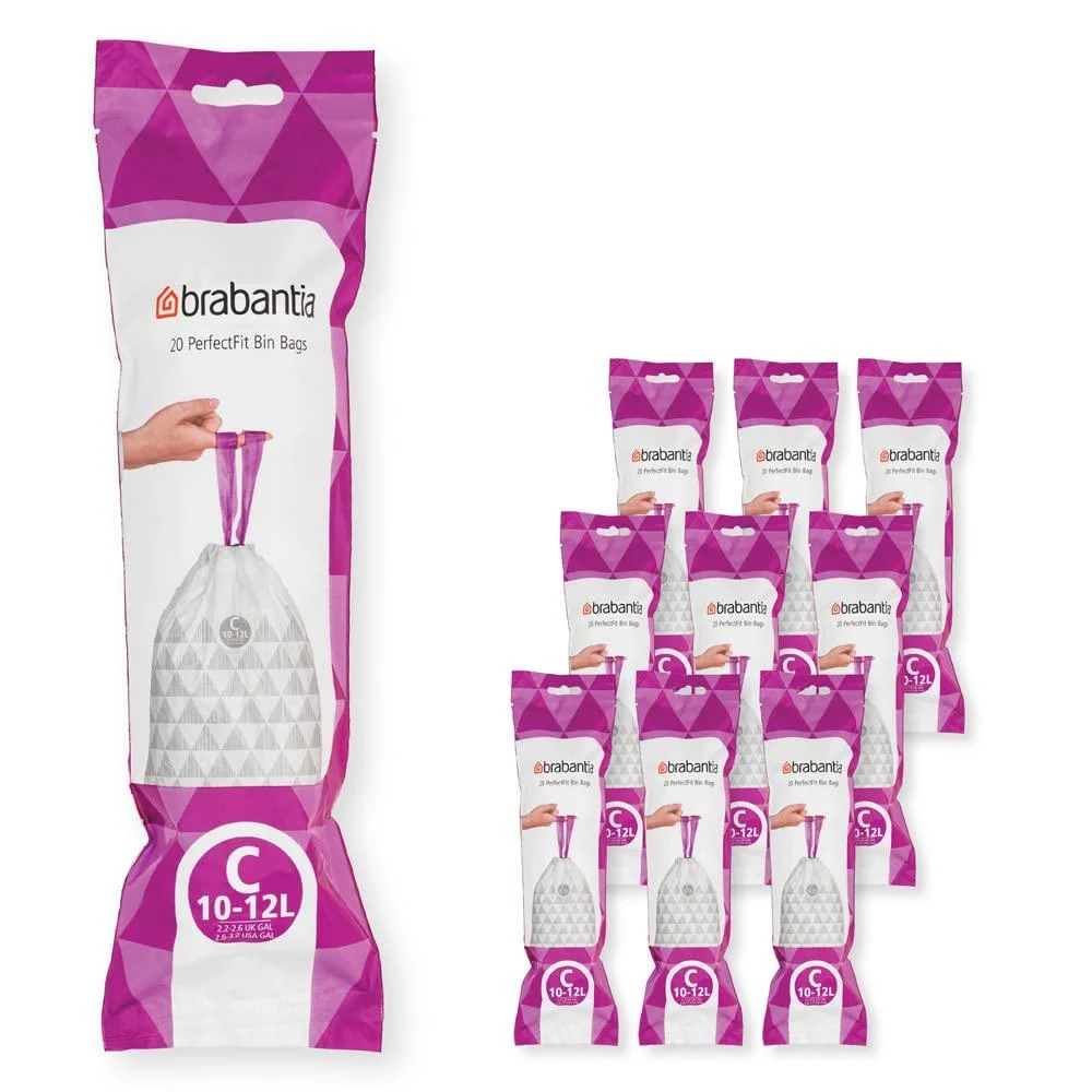 Brabantia 137983 Garbage bags white 200 white - Code C 20 pieces (10 pack)