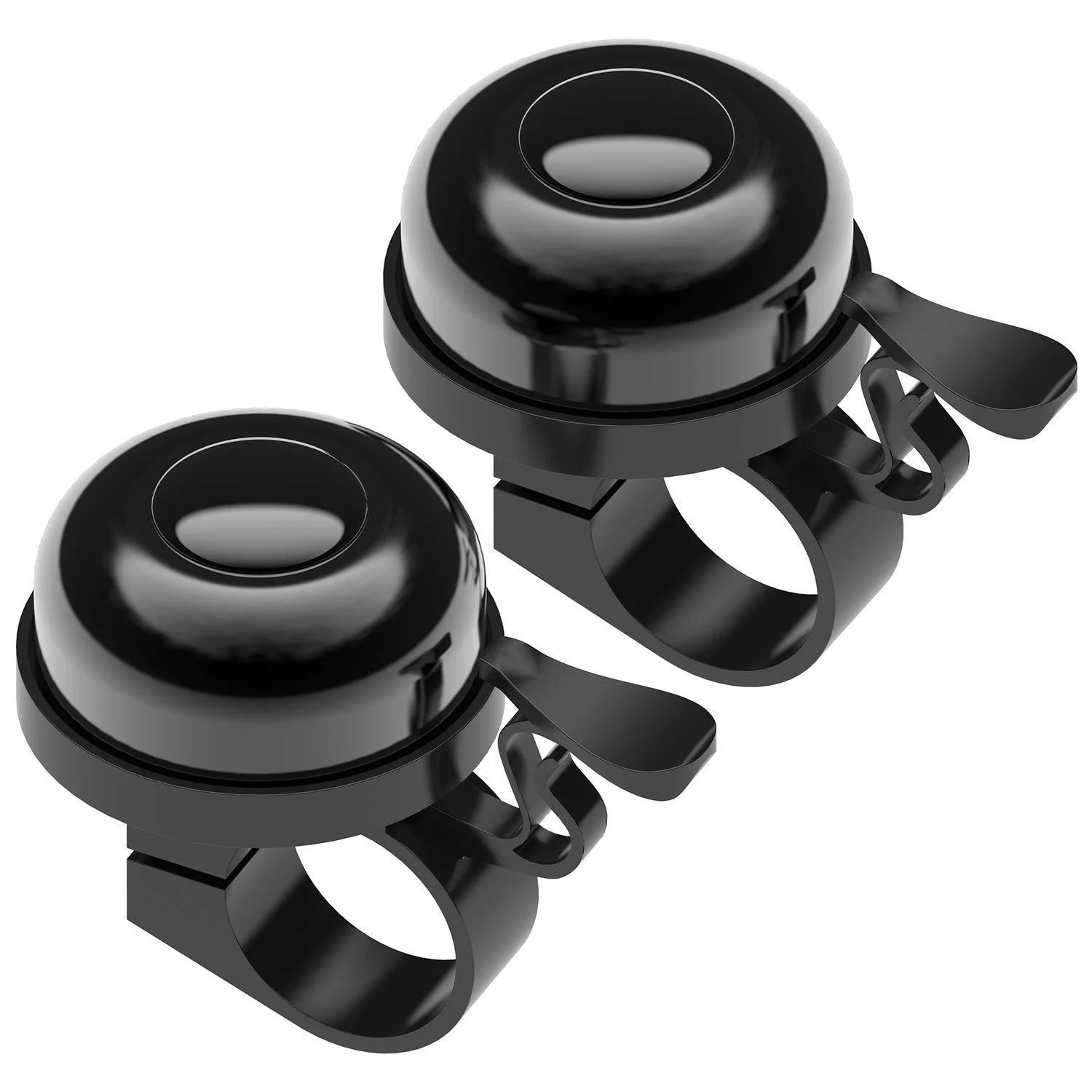 Sportout 2 Pack Bike Bell,Bicycle Bell, Loud Crisp Clear Sound for Road Bike, Mountain Bike, City Bike, Sports Bike, Cruiser Bike, BMX Bike(Diameter in 2.25cm) Black