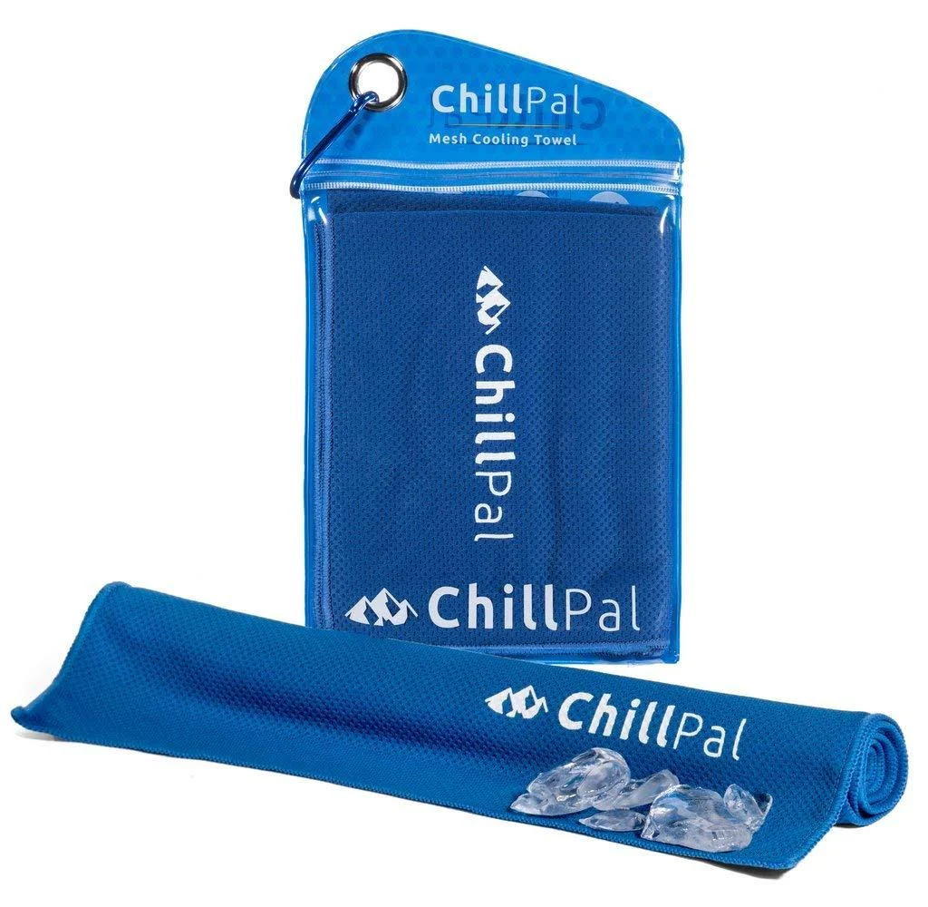 Chill Pal Mesh Cooling Towel (Blue, 12 x 40 inch) Blue 12 x 40 inch