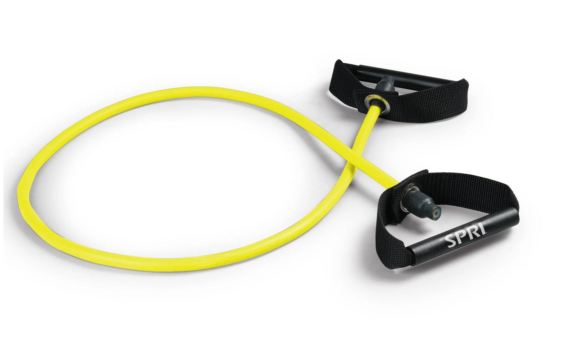 SPRI Xertube Resistance Bands with Handles All Exercise Cords Sold Separately with Home Gym Workout Fitness Door Anchor Attachment Option Without Door Attachment Yellow Very Light