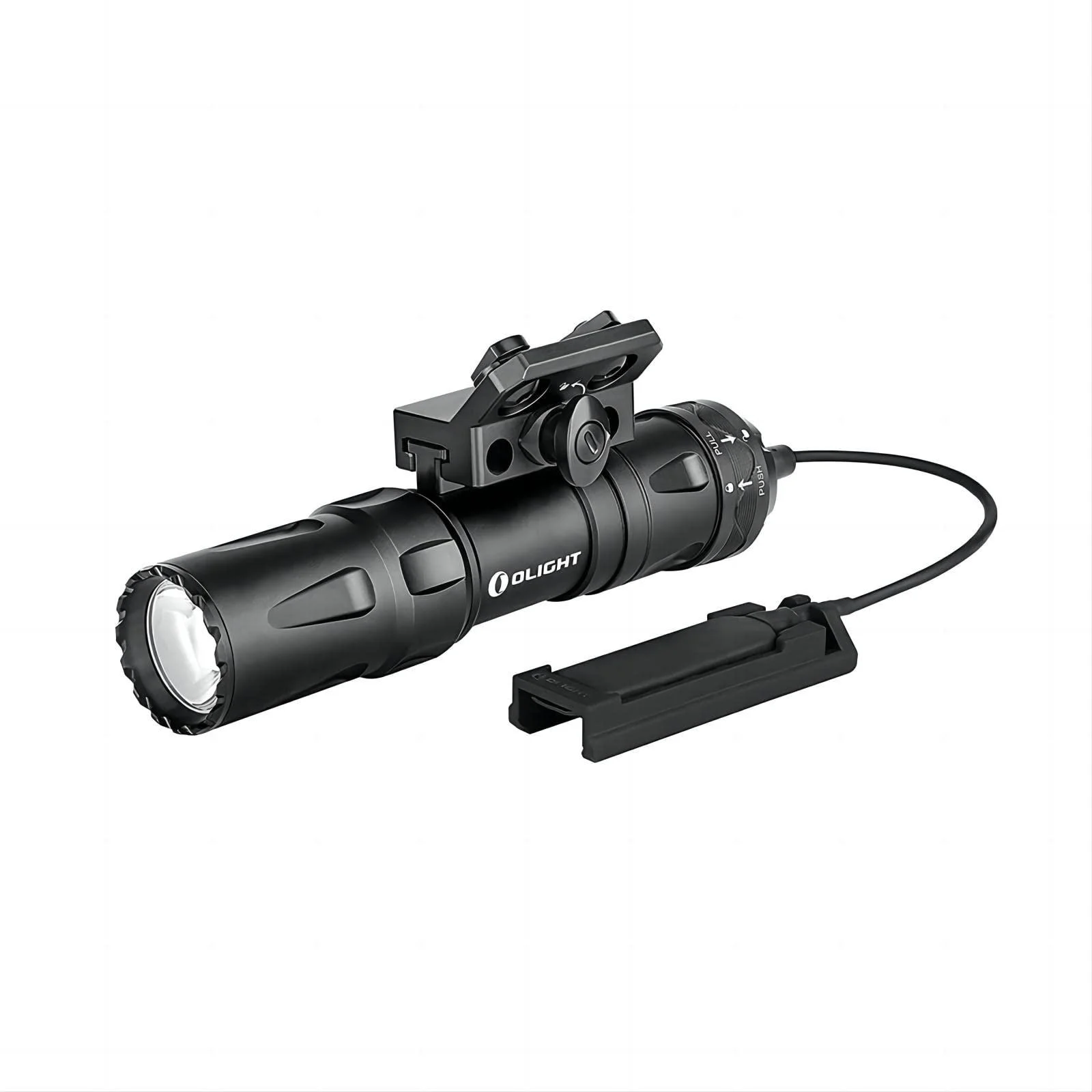 OLIGHT Odin Mini 1250 Lumens Ultra Compact Rechargeable Mlok Mount Weaponlight, Removable Slide Rail Mount and Remote Switch, 240 Meters Beam Distance, Mlok Included Black
