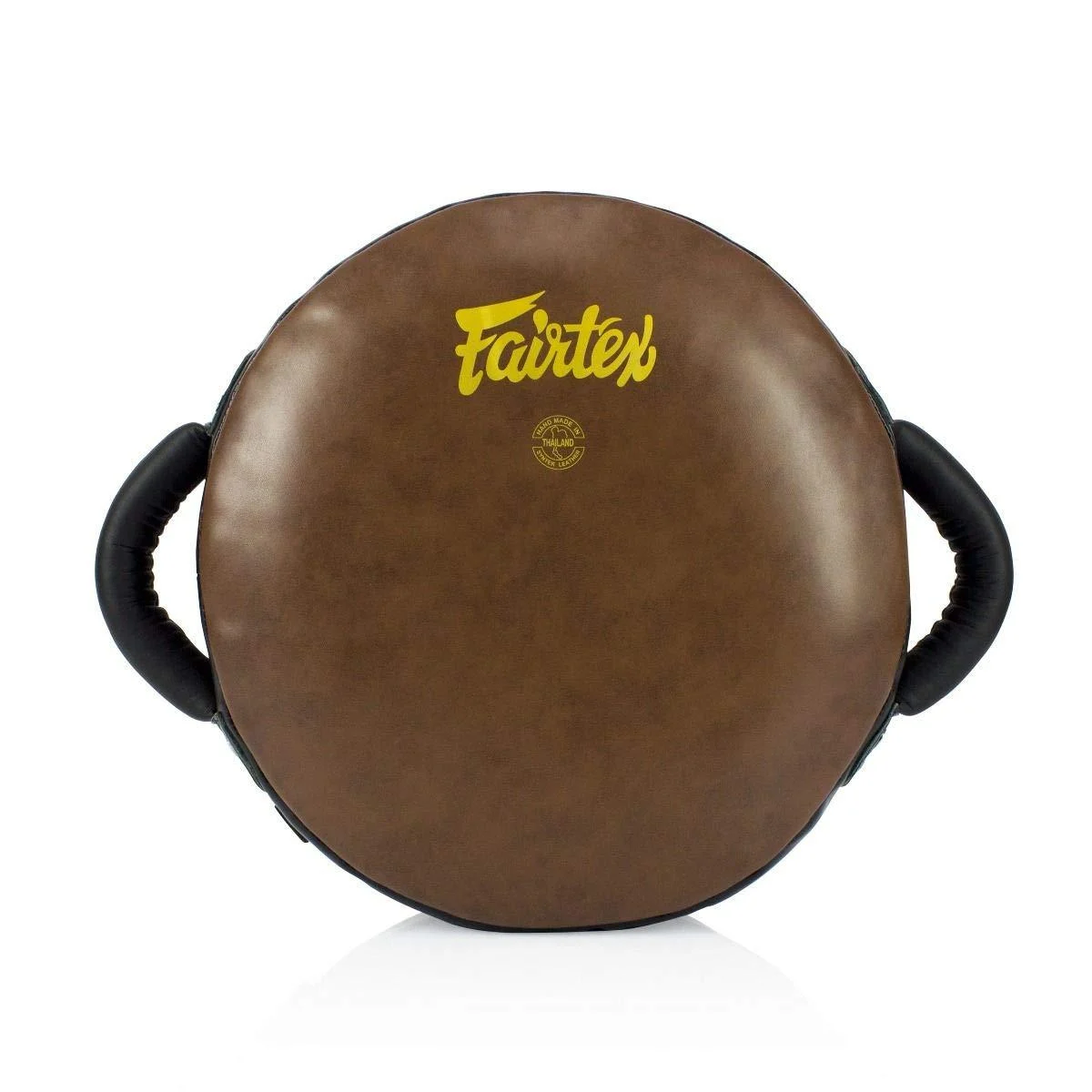 Fairtex Leg Kicking Pads LKP2 Donut Round Shape Pads Brown Heavy Punching Training Boxing, Kickboxing, MMA