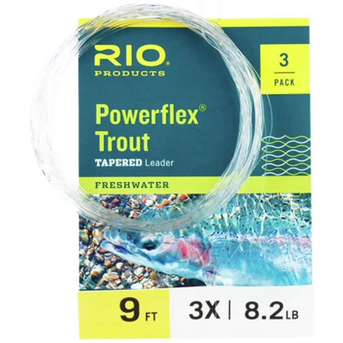 Rio: Powerflex Trout Leaders, 9ft 6X - Rio Brands