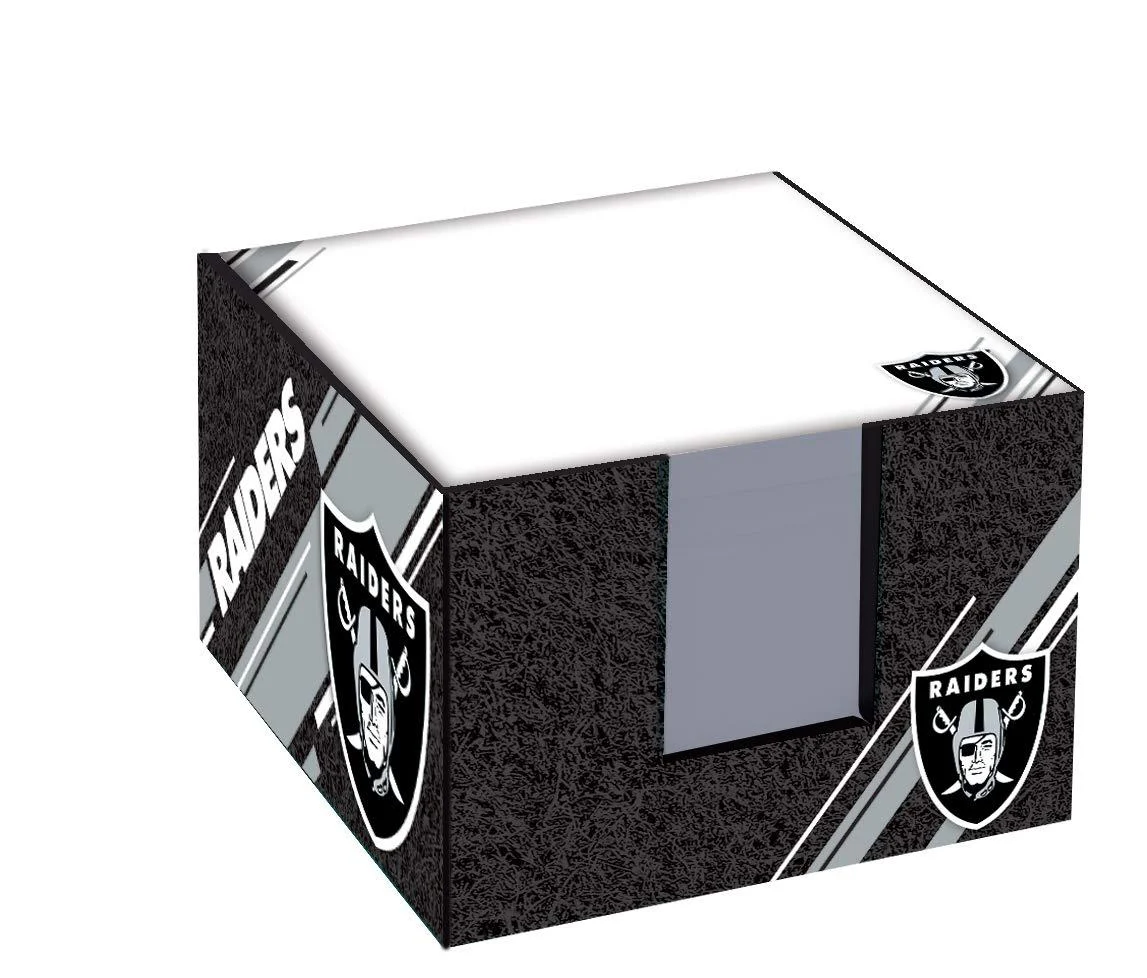 Turner Sports Raiders Note Cube W/Holder (8125009), Multicolor