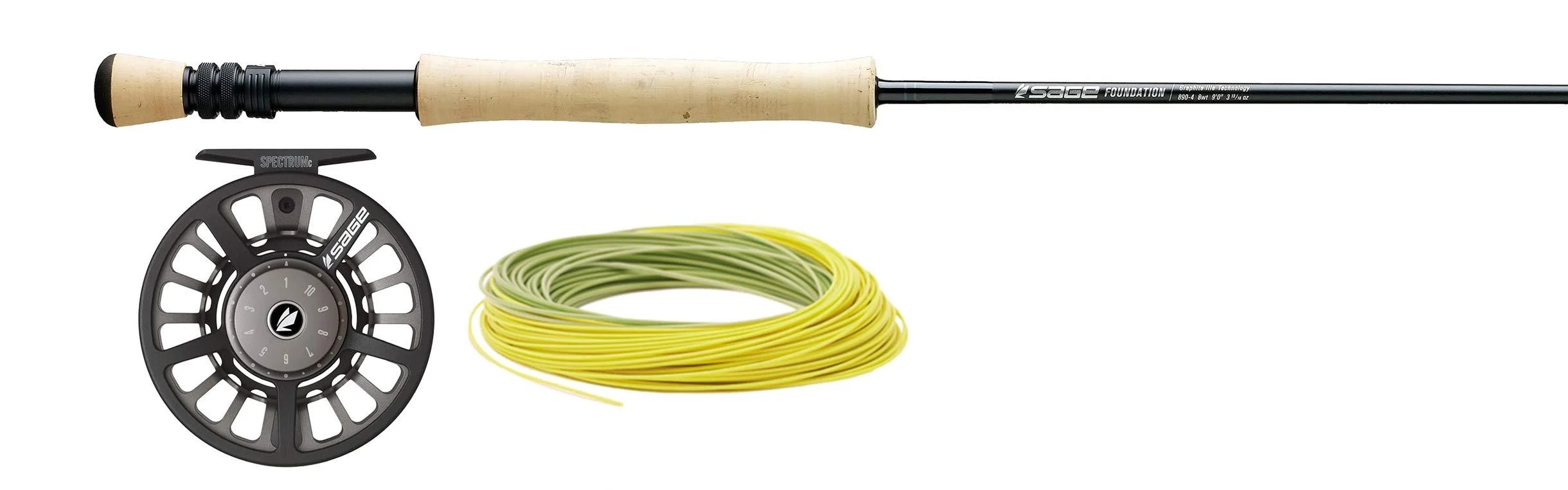 Sage Fly Fishing - FOUNDATION Outfit - Fly Rod, Reel & Line Combo 5WT