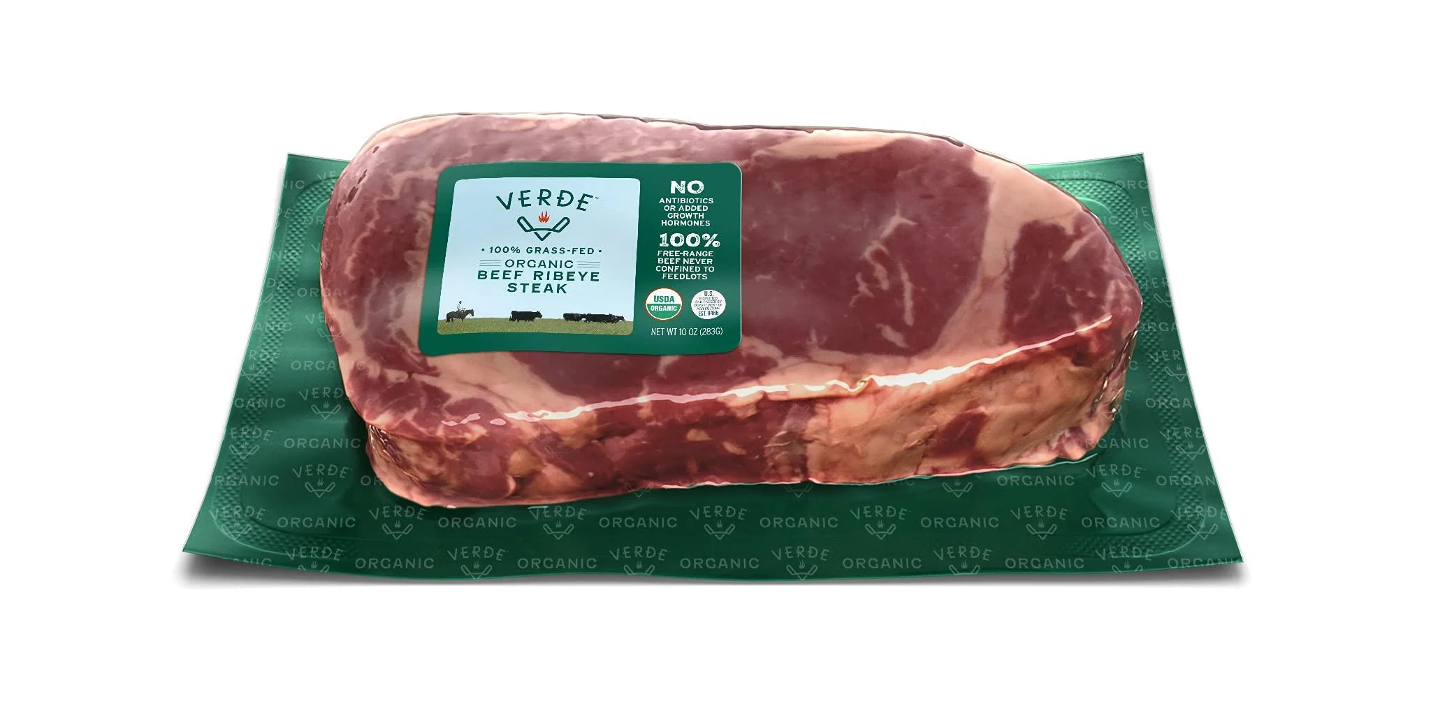 Organic 100% Grass-Fed Ribeye Steak, 10oz