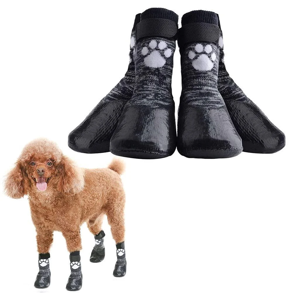HOMIMP Dog Socks Anti Slip with Straps Traction Control Waterproof Paw Protector XL