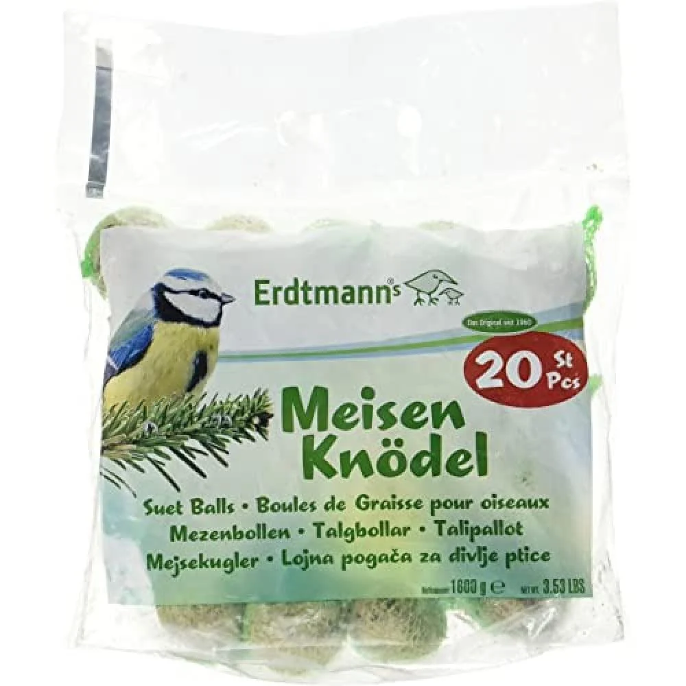 Erdtmanns 20 fat balls in a polybag 1 pack (1 x 1.6 kg) - Erdtmann's