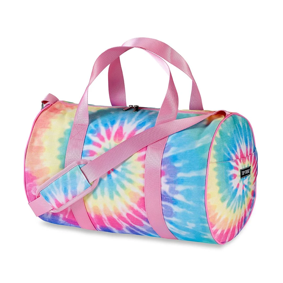 Pastel Tie Dye Barrel Duffle Bag - Top Trenz, Inc.