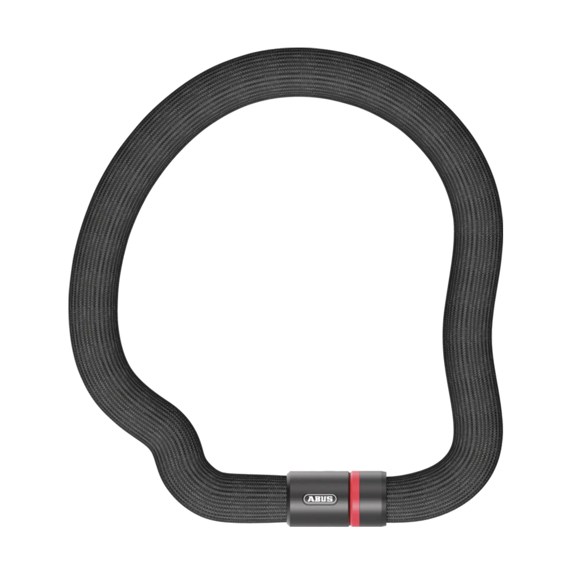 Abus chain lock Goose Lock - flexible rattling -free bicycle lock made of hardened steel - 6 mm thick - with key black 110 cm single