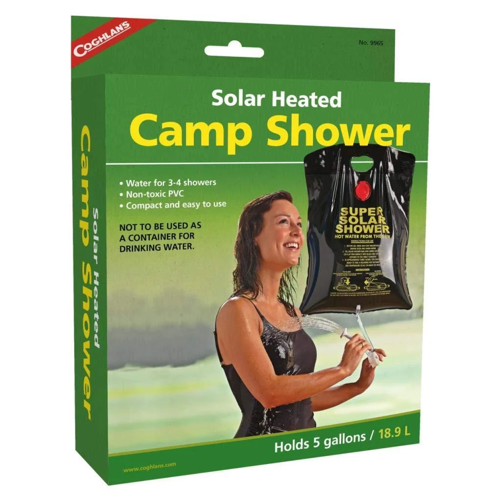 Coghlan's Solar Heated Camp Shower 5 gallon