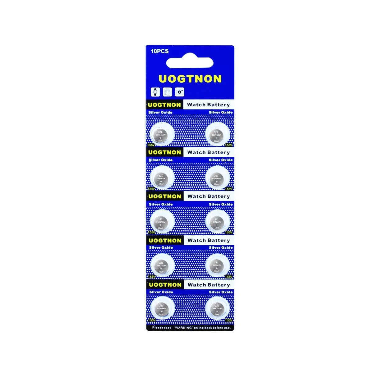 321 SR616SW Watch Battery 1.5V Button Cell (10-Pack)