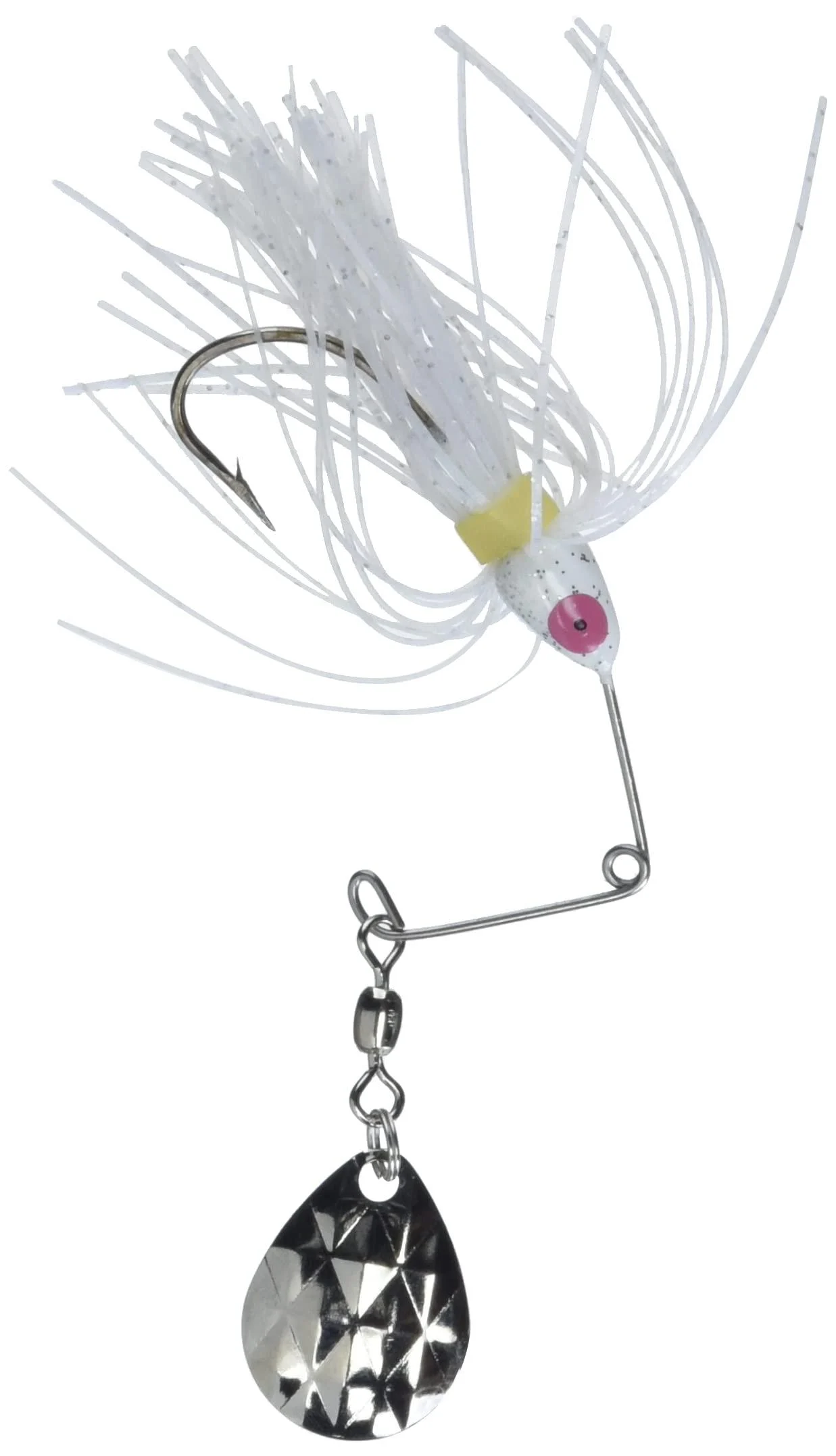 Strike King Mini-King Spinnerbait White Head White Skirt 3 1/4"