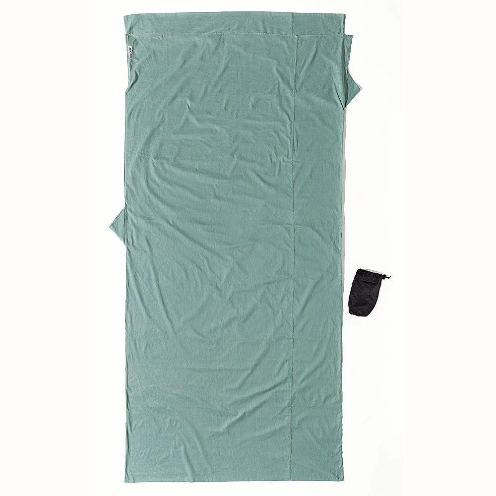 Cocoon Cotton TravelSheet 86"x35" Cactus Blue