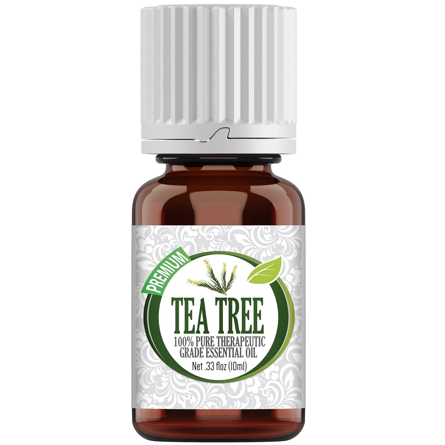 Healing Solutions 10ml Oils - Tea Tree Essential Oil - 0.33 Fluid Ounces Tea Tree 0.33 Fl Oz (Pack of 1)