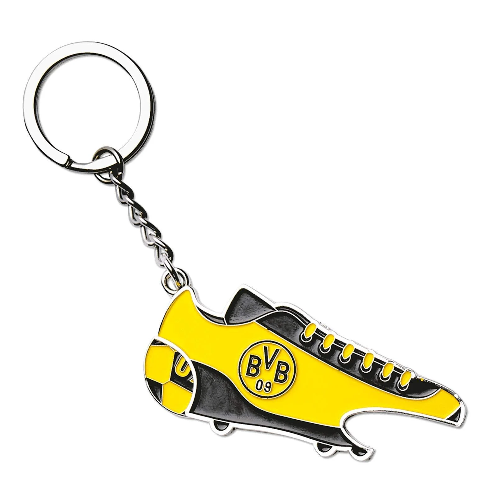 Borussia Dortmund BVB keyring with shopping chip & opener Single