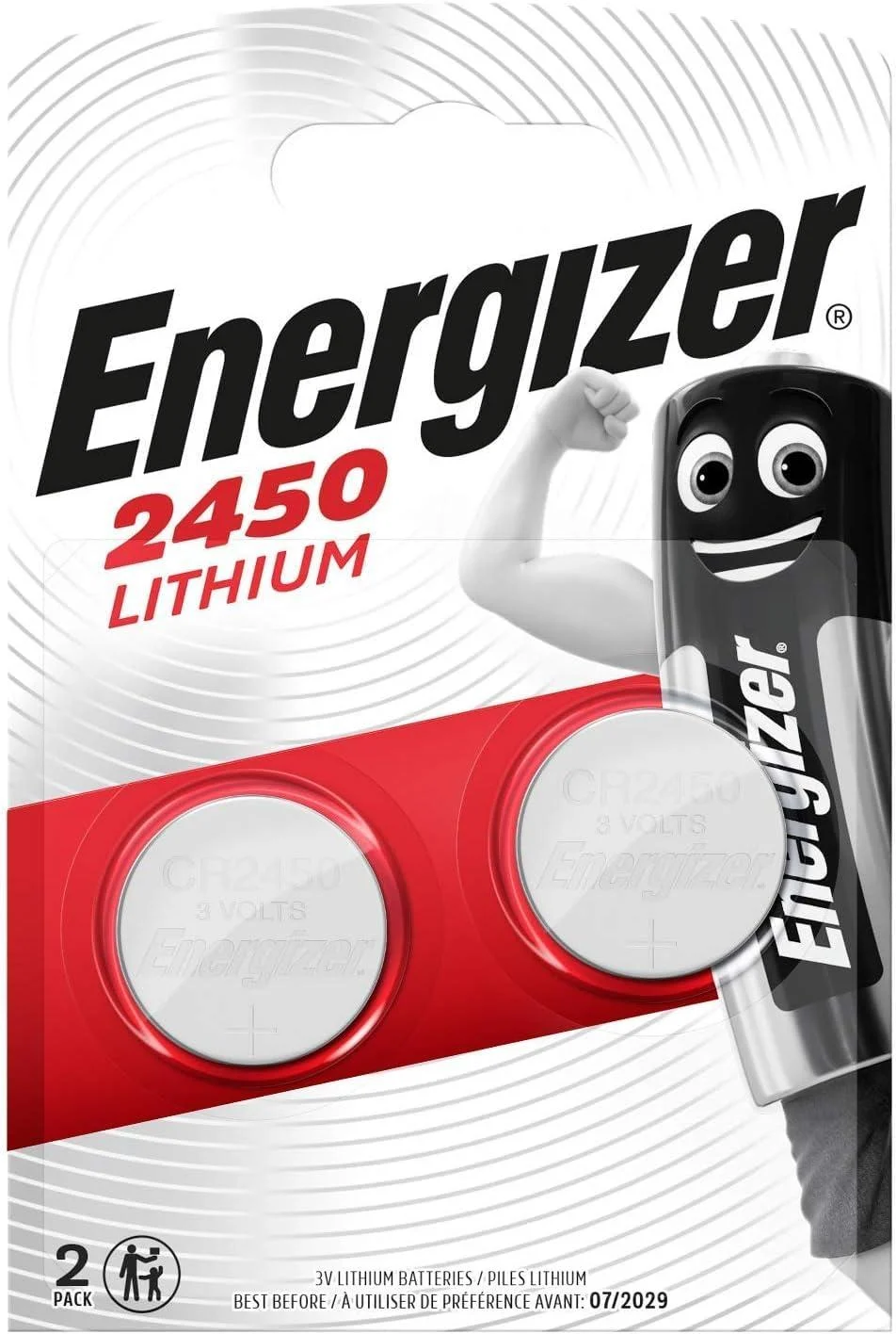 Watch/Electronic/Specialty Battery 2450 Set of 2 3 Volt - Energizer