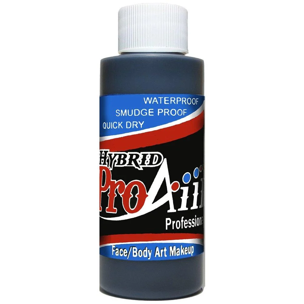 ProAiir Face and Body Painting Makeup - 2oz (60ml) Black