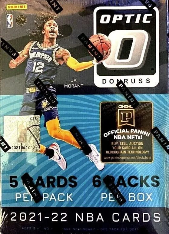 2021/22 Panini Optic Donruss NBA Basketball Factory Sealed Blaster Box - 6 Packs - 30 Total Trading Cards