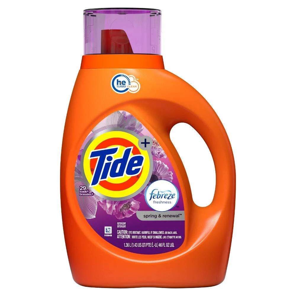 Tide HE Liquid Laundry Detergent Spring & Renewal 46 Ounce