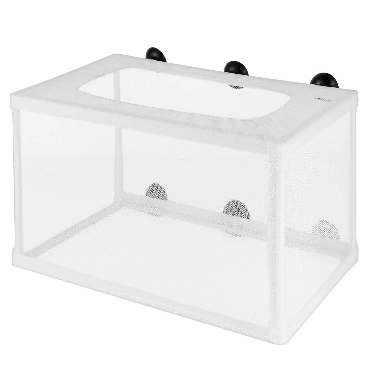 POPETPOP Fish Nursery for Aquarium-Fish Breeding Net Hang on Breeder Box-Large Size