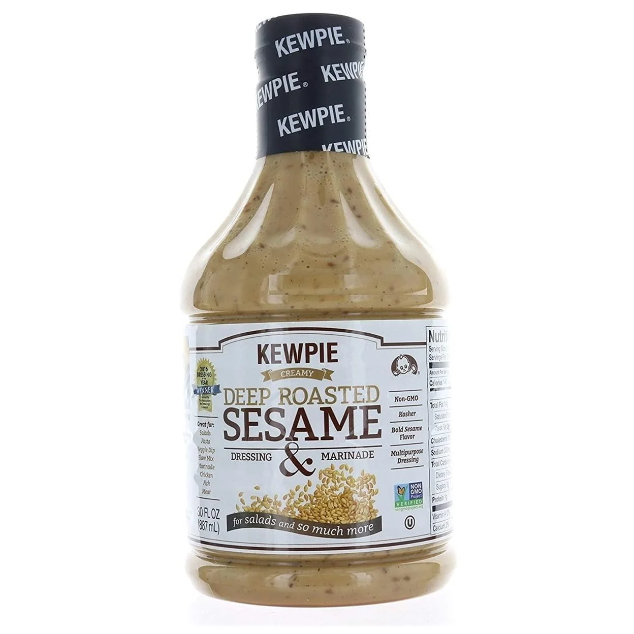 Kewpie Creamy Deep Roasted Sesame Dressing & Marinade 30 Fl Oz (Pack of 1) - Kewpie Mayonnaise