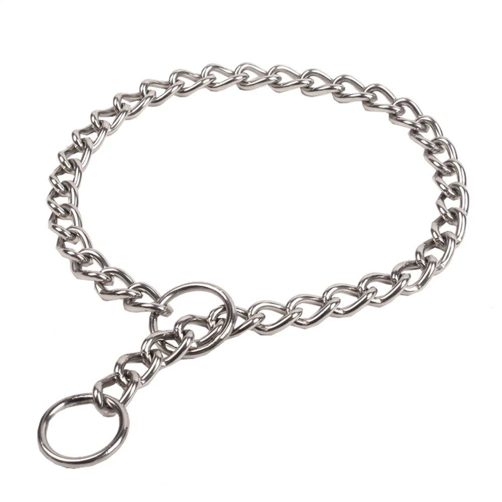 SGODA Chain Dog Training Choke Collar 22 inch, 3.0mm