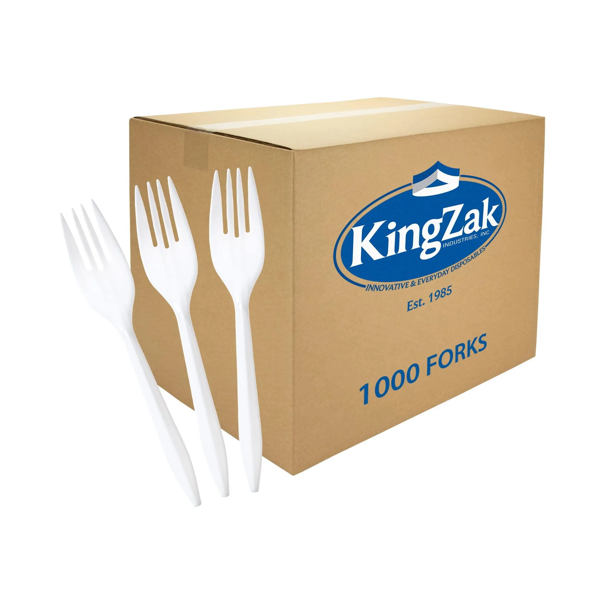 Plastic Forks, Medium Weight Disposable Cutlery, Value Pack - 1000 Count, White 1000 Count Forks