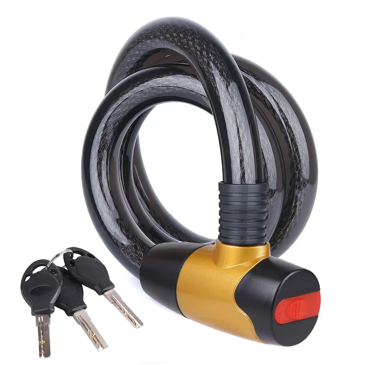 Cable Lock,Bike Lock,Motorcycle Lock,Lock Warehouse, Gate, Very Strong. - FOBOZONE