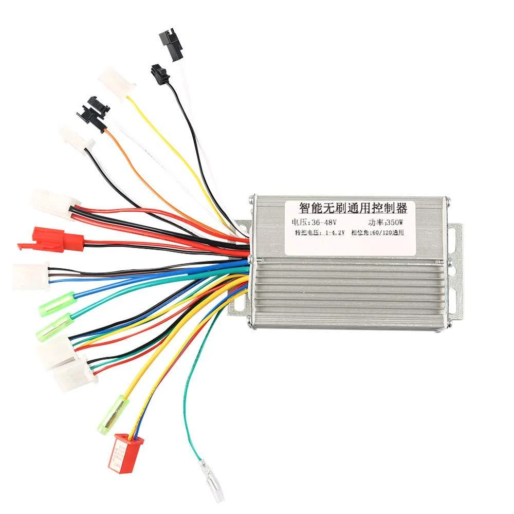 Opaltool Brushless Controller, 36V/48V Aluminium Alloy E-Bike Brushless Motor Controller for Electric Bicycle Scooter 350W