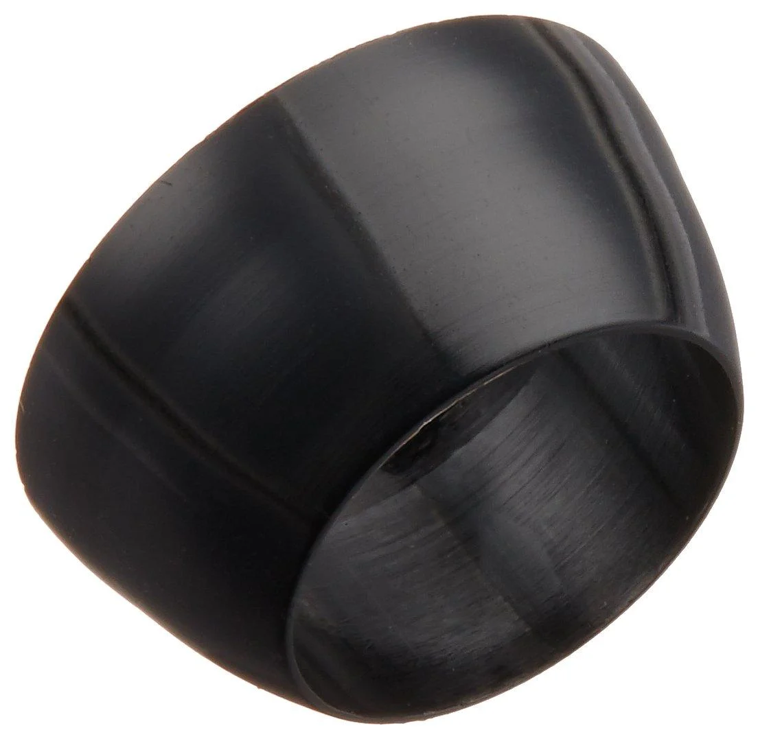 Bohning .370/.530 Black Golf Ferrules for Irons (12-Pack), Length .250-Inch