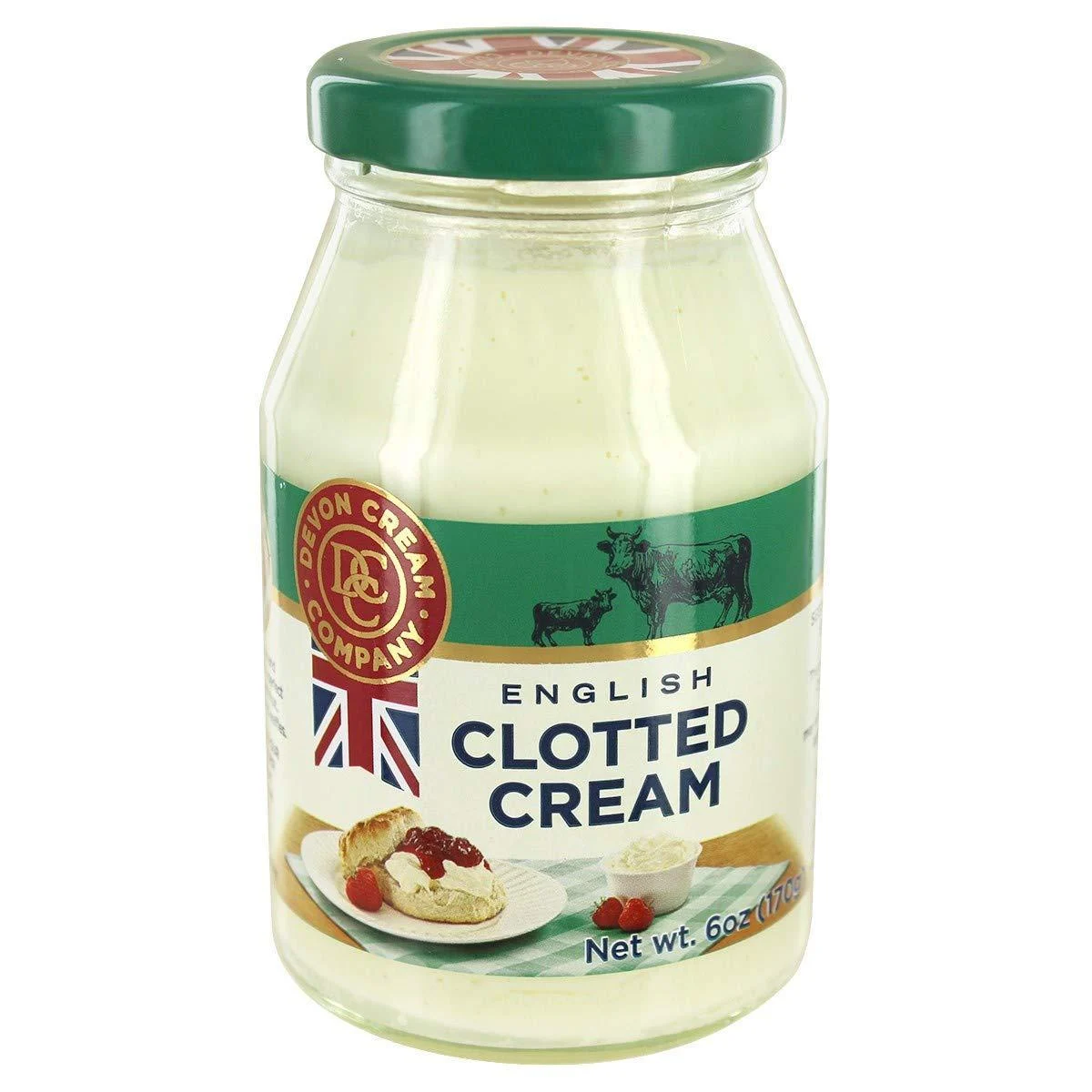 The Devon Cream Company Clotted Cream 6oz (2 pack) 6 Ounce (Pack of 2)
