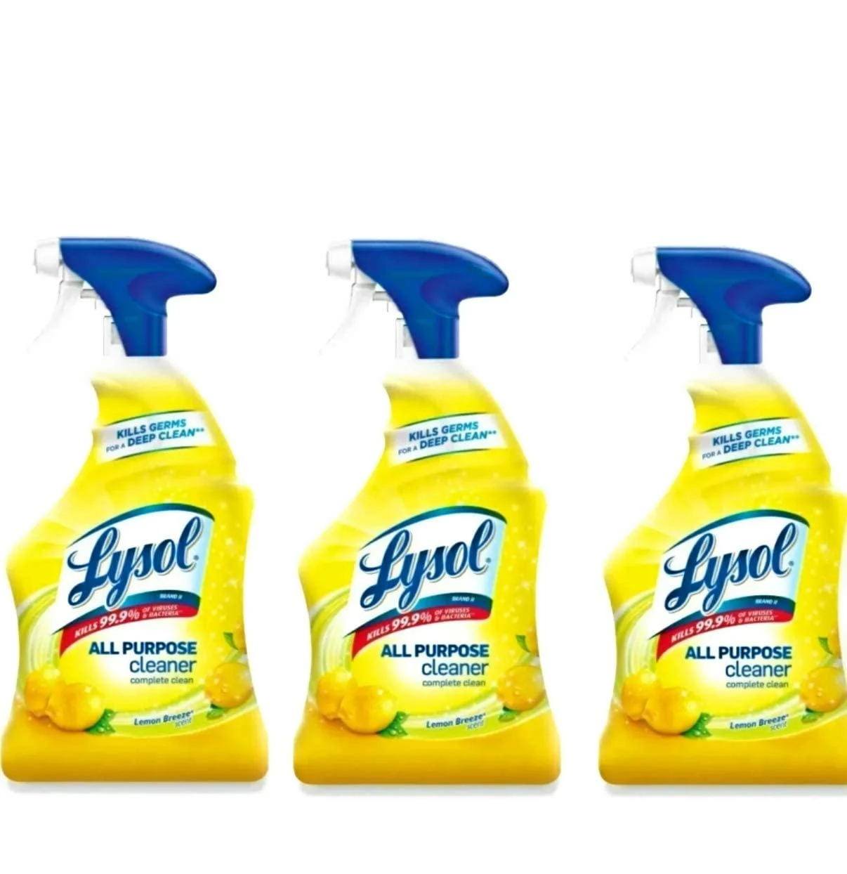 Lysol Disinfectant Spray, Lemon Breeze, 19 oz (Pack of 3) 1.18 Pound (Pack of 3)