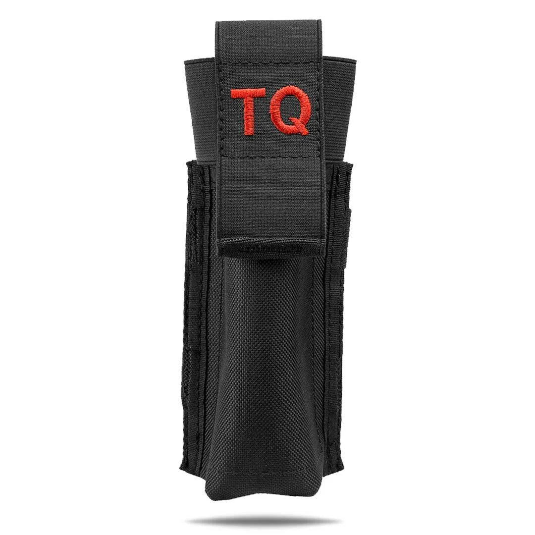 Molle PALS Tourniquet Pouch Holder TQ Pull Elastic Tab Black - ATG