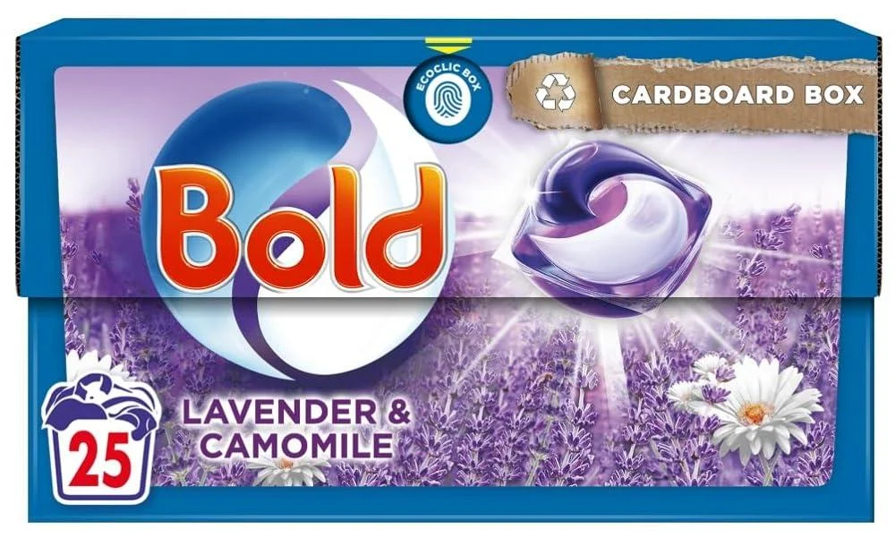 Bold All-in-1 PODS Washing Capsules x 25 Lavender 25 Count (Pack of 1)