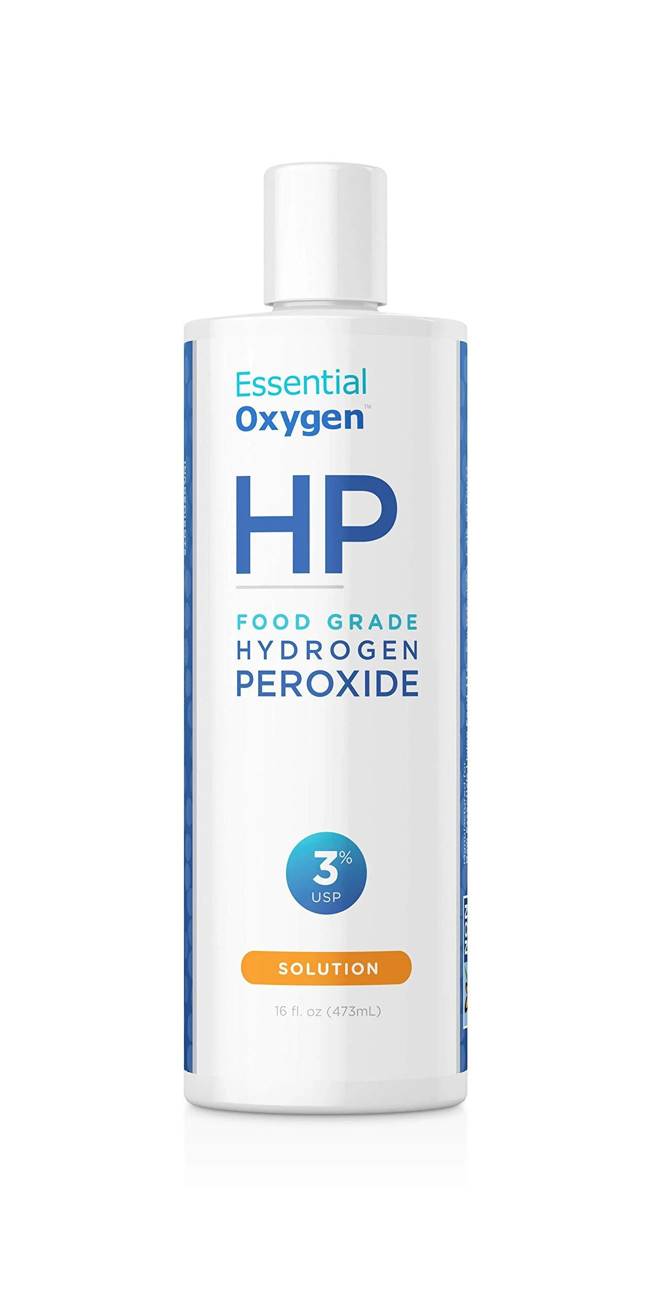 Essential Oxygen Food Grade Hydrogen Peroxide, Natural Cleaner, 3%, 16 Ounce