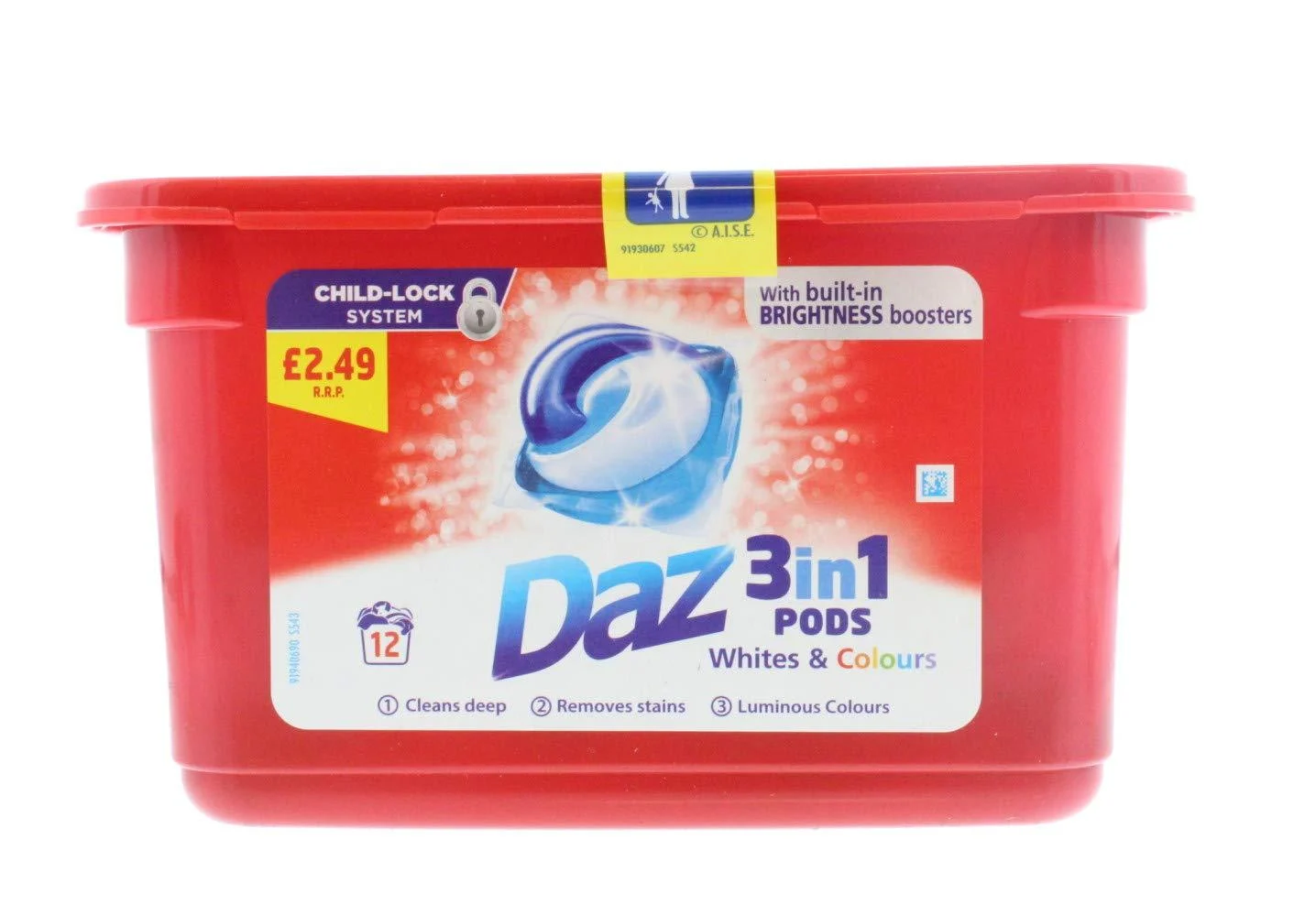 DAZ All in One Pods Whites Colours 12 Pods 261.6 gram